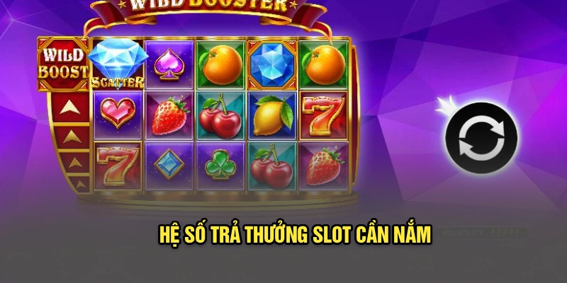Hệ số trả thưởng slot cần nắm